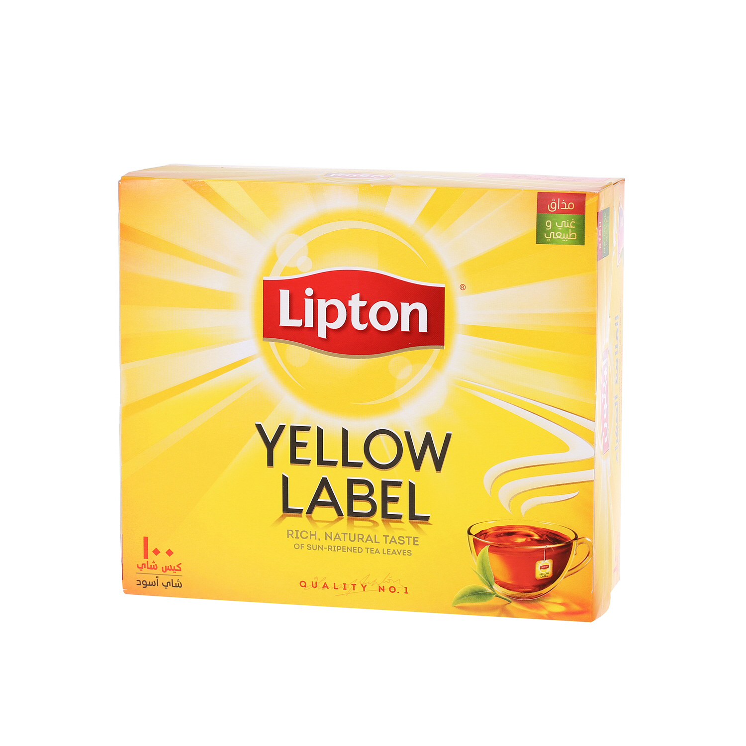 ليبتون العلامة الصفراء شاي أسود 2 جرام × 100 كيس