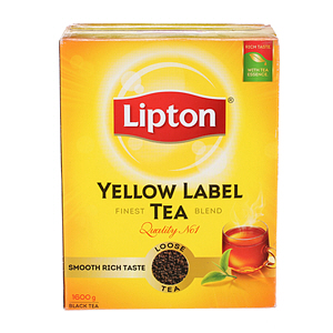 ليبتون العلامة الصفراء شاي أسود فرط 1600ج
