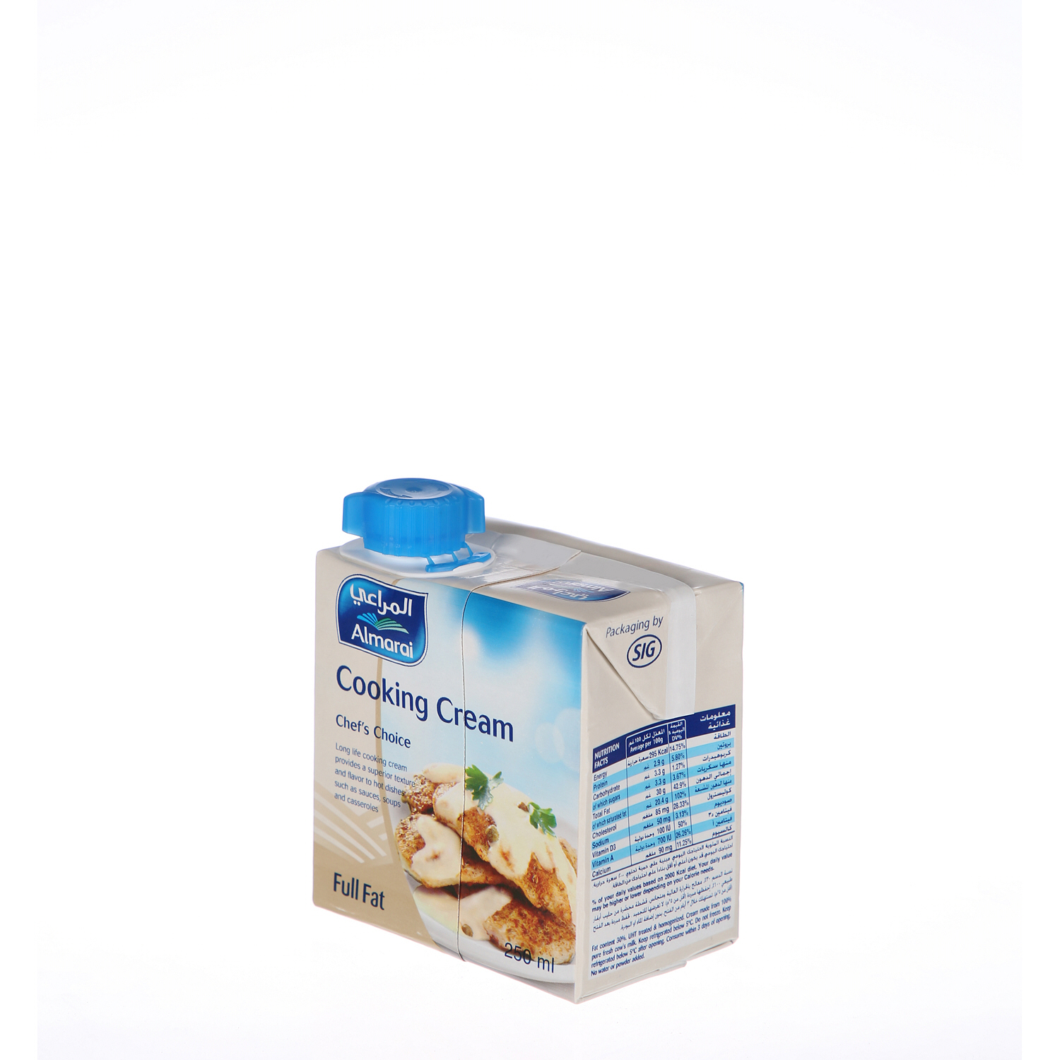 Almarai Chef Choice Full Fat Cooking Cream 250 ml