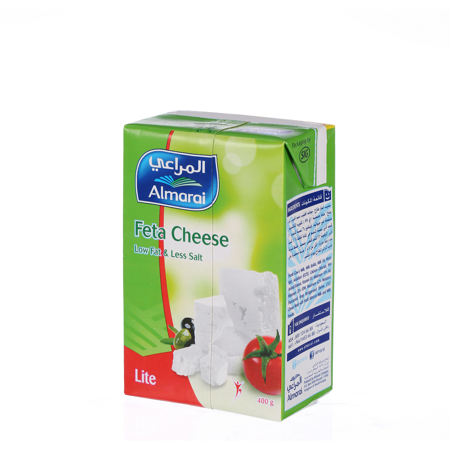 Al Marai Feta Cheese Lite Easy Open 400 g