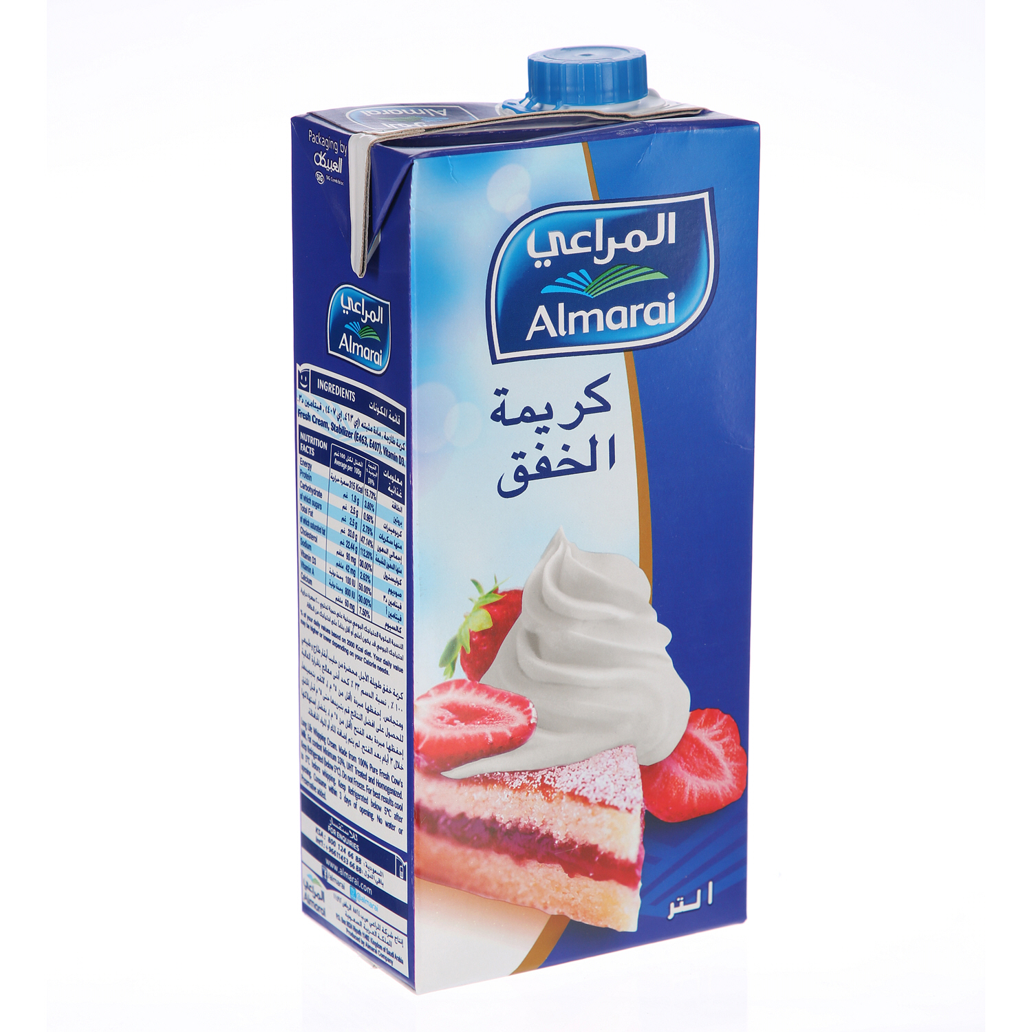 Al Marai Whipping Cream Screwcap Full Fat 1 L