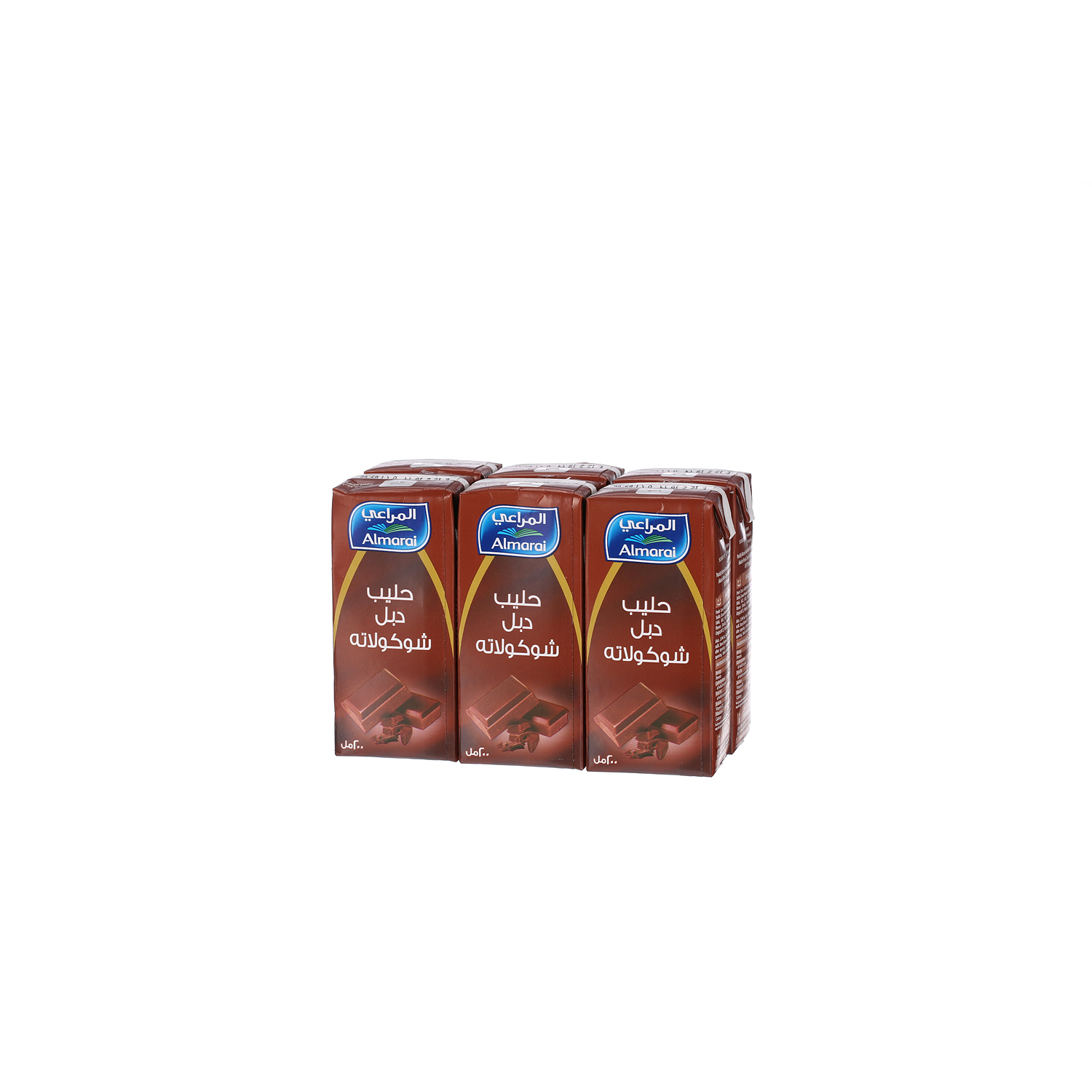 Al Marai Long Life Milk Double Chocolate 200Ml- 6Pcs