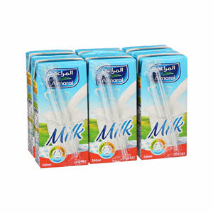 Al Marai Long Life Milk With Vitmins Low Fat 200 ml - 6 Pieces