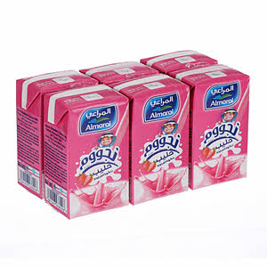 Almarai Long Life Nijoom Strawberry Milk 150ml × 6'S