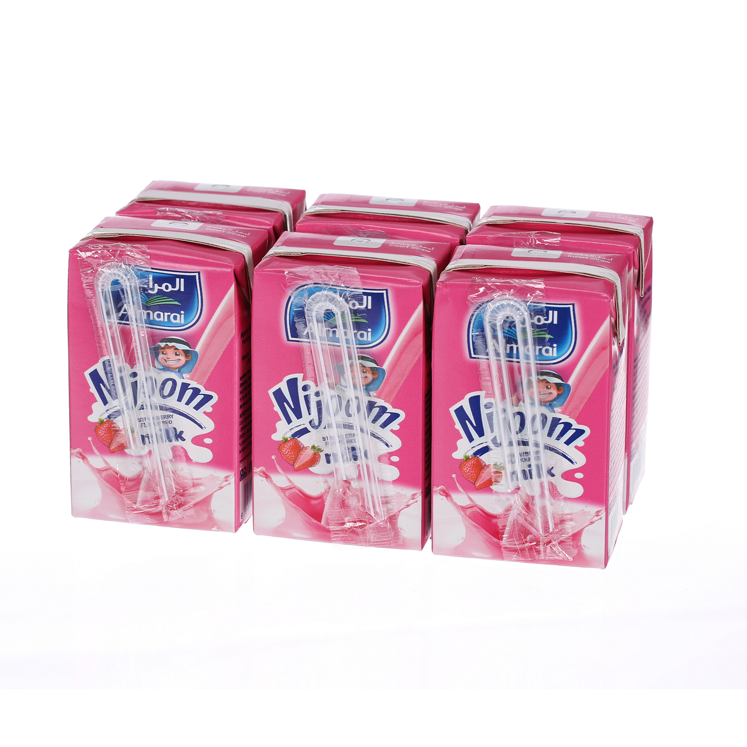 Almarai Long Life Nijoom Strawberry Milk 150ml × 6'S