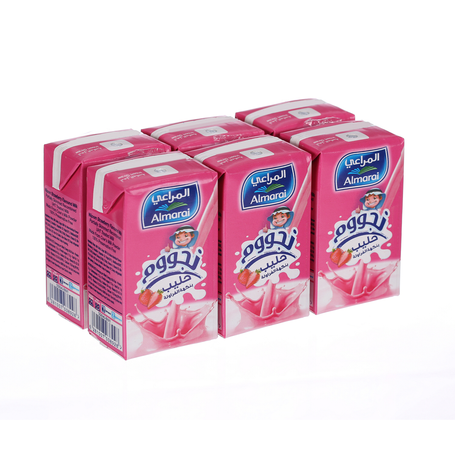 Almarai Long Life Nijoom Strawberry Milk 150ml × 6'S