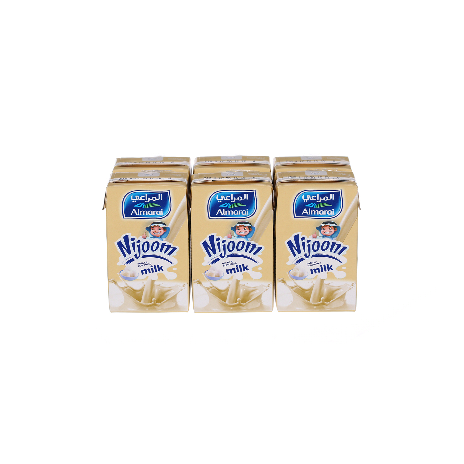 Almarai Long Life Vanilla Nijoom Milk 200ml × 6'S