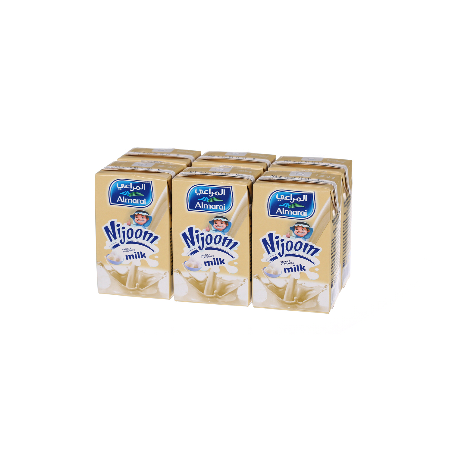 Almarai Long Life Vanilla Nijoom Milk 200ml × 6'S