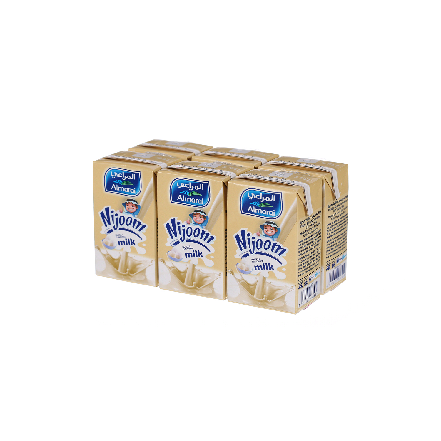 Almarai Long Life Vanilla Nijoom Milk 200ml × 6'S