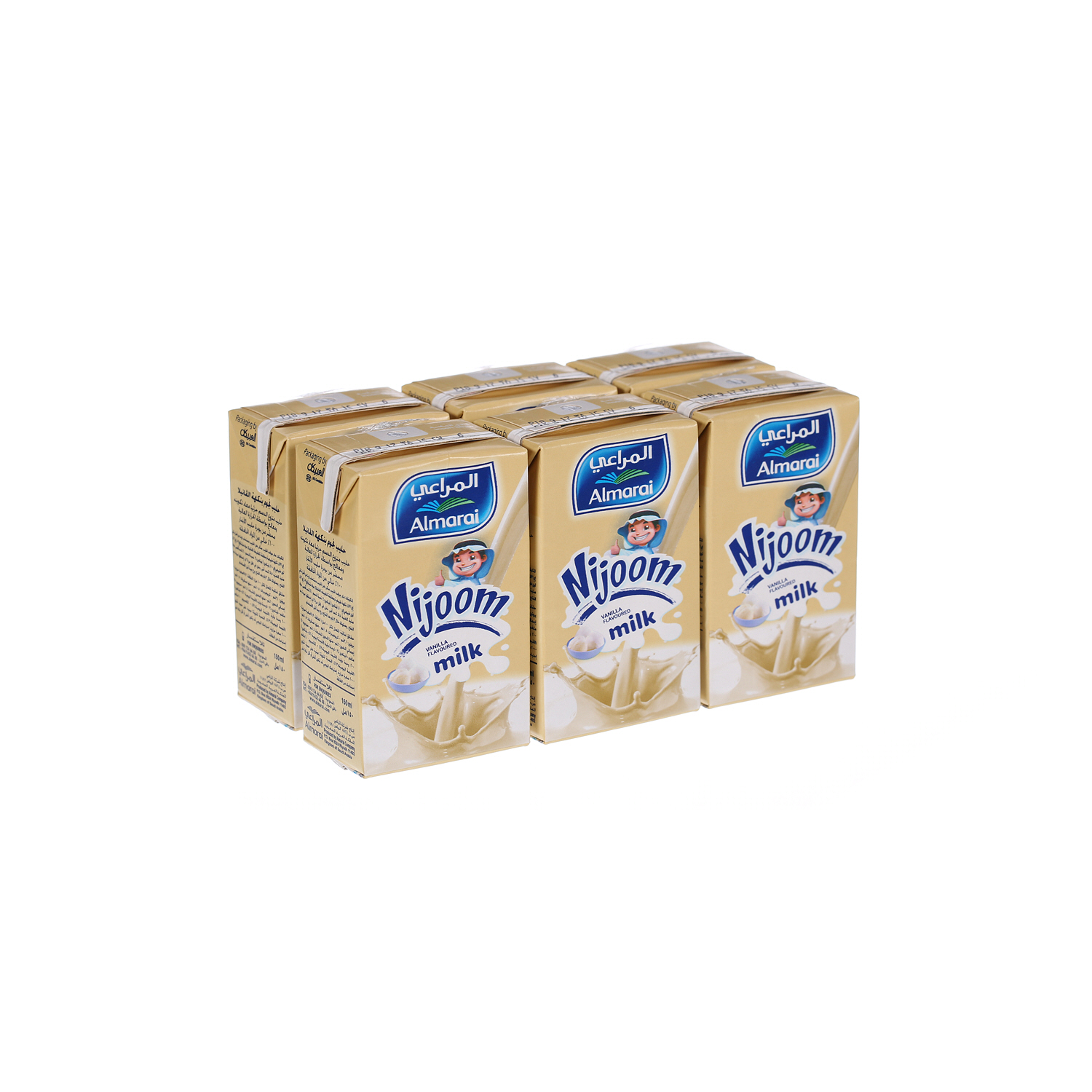 Almarai Long Life Vanilla Nijoom Milk 200ml × 6'S