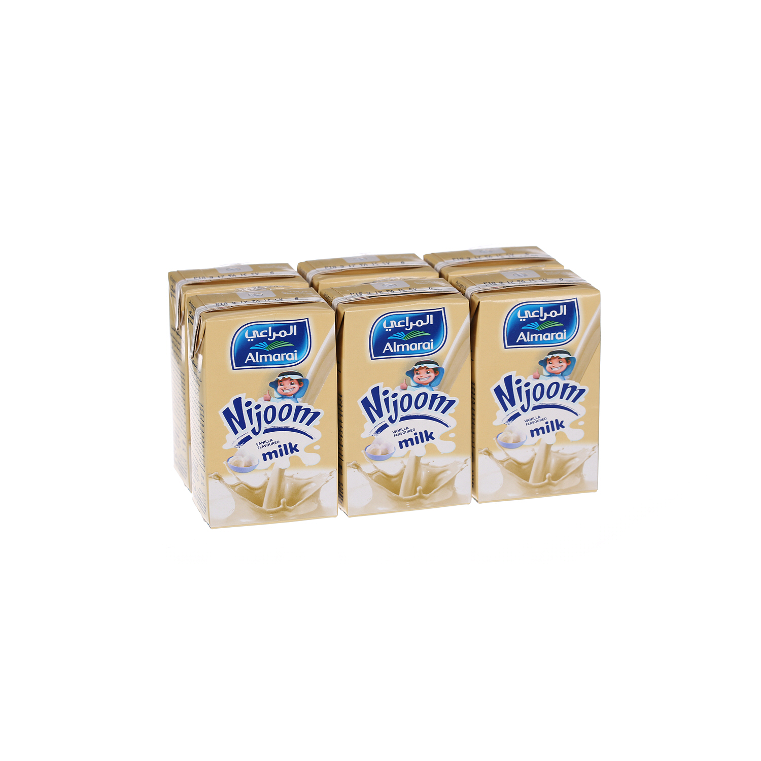 Almarai Long Life Vanilla Nijoom Milk 200ml × 6'S