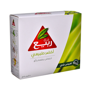 الربيع شاي أخضر طبيعي 2 جرام × 100 كيس