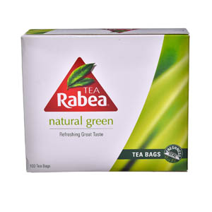 Rabea Green Tea Bags 2 g × 100 Pack