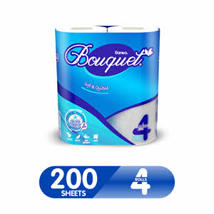 Sanita Bouquet Toilet Paper 4 Roll 200 Sheets