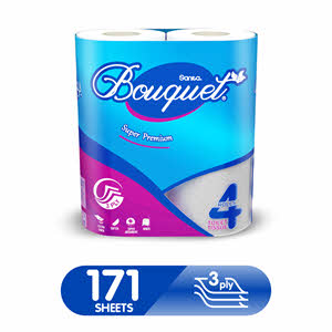 Sanita Bouquet Toilet Paper 4 Roll 171 Sheets