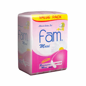 Fam Maxi Sanitary Pad Without Wings Super 30 Pads