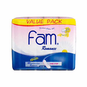 Sanitary Pads Fam Maxi Without Wings Romance 40 Pads