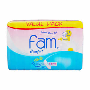 Sanitary Pads Fam Maxi Without Wings Comfort 50 Pads