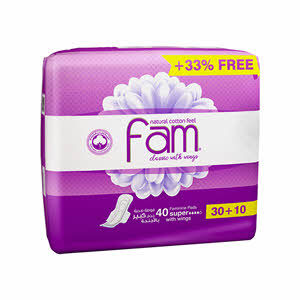 Fam Maxi Sanitary Pad Classic With Wings Super 40 Pads