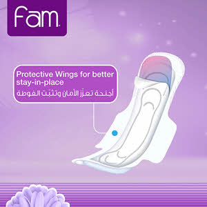 Fam Maxi Sanitary Pad Folded With Wings Normal 30 Pads