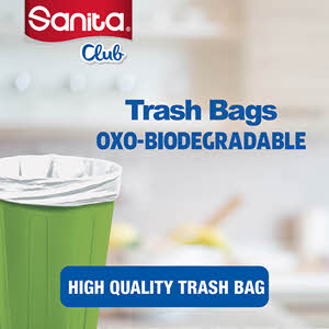 Sanita Club Trash Bags Biodegadable 10 Gallons 30 Bags