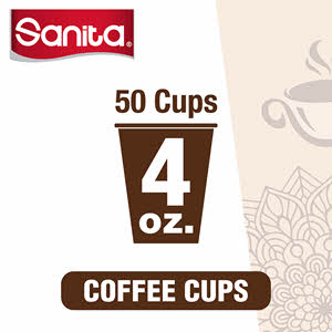 Sanita Paper Cups 4 Oz 50 Cups