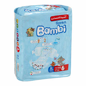 Bambi Sanita Diaper Kids Value Pack of 21