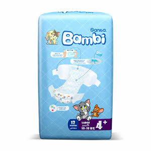 Sanita Bambi Large Regular Pack 12 Diapers