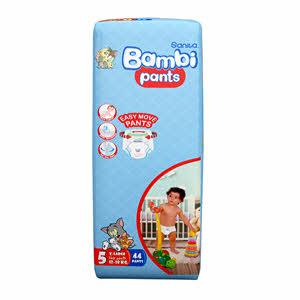 سانيتا بامبي كلوت، مقاس 5، XL، العبوة الجامبو، 44 حفاض