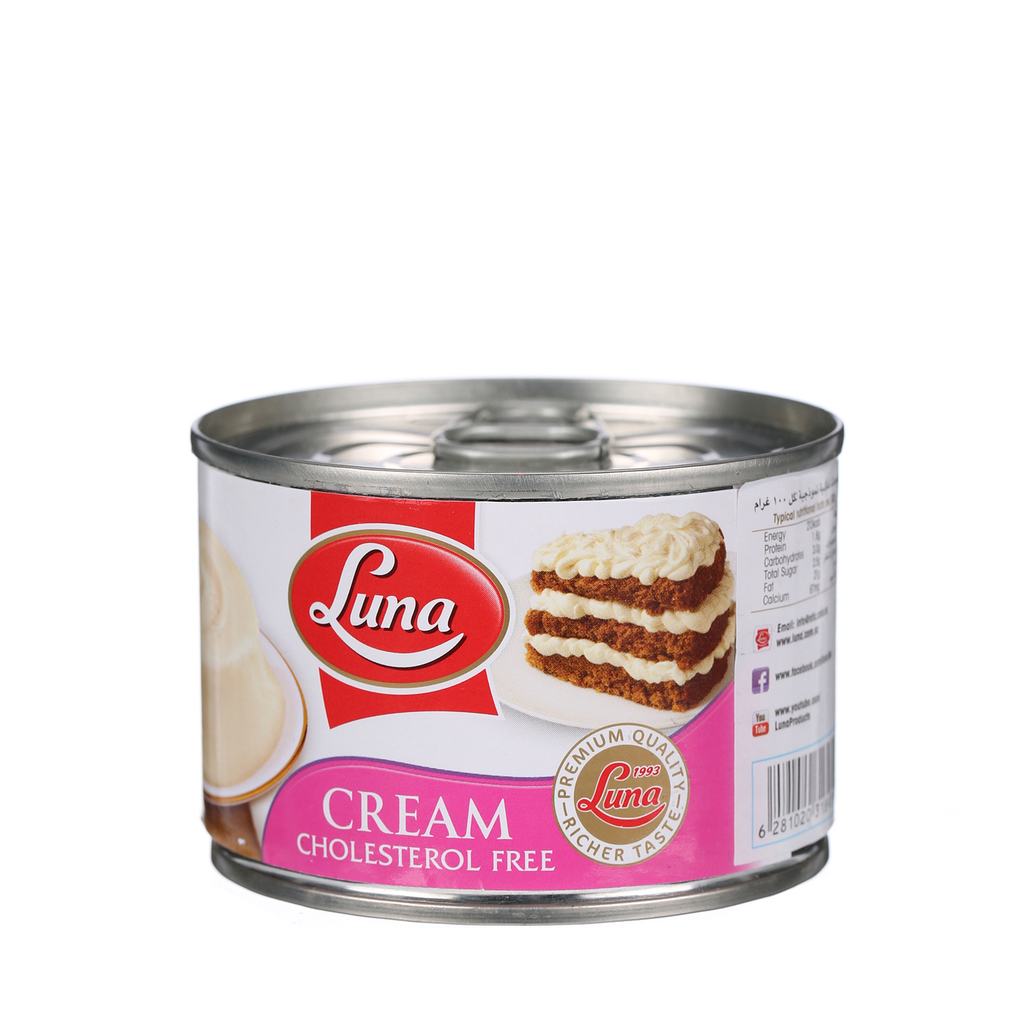 Luna Filled Cream Cholesterol Free 155 g