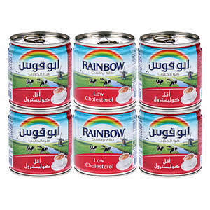 Rainbow Evaporated Milk Low Cholestrol 6 X 170Gm