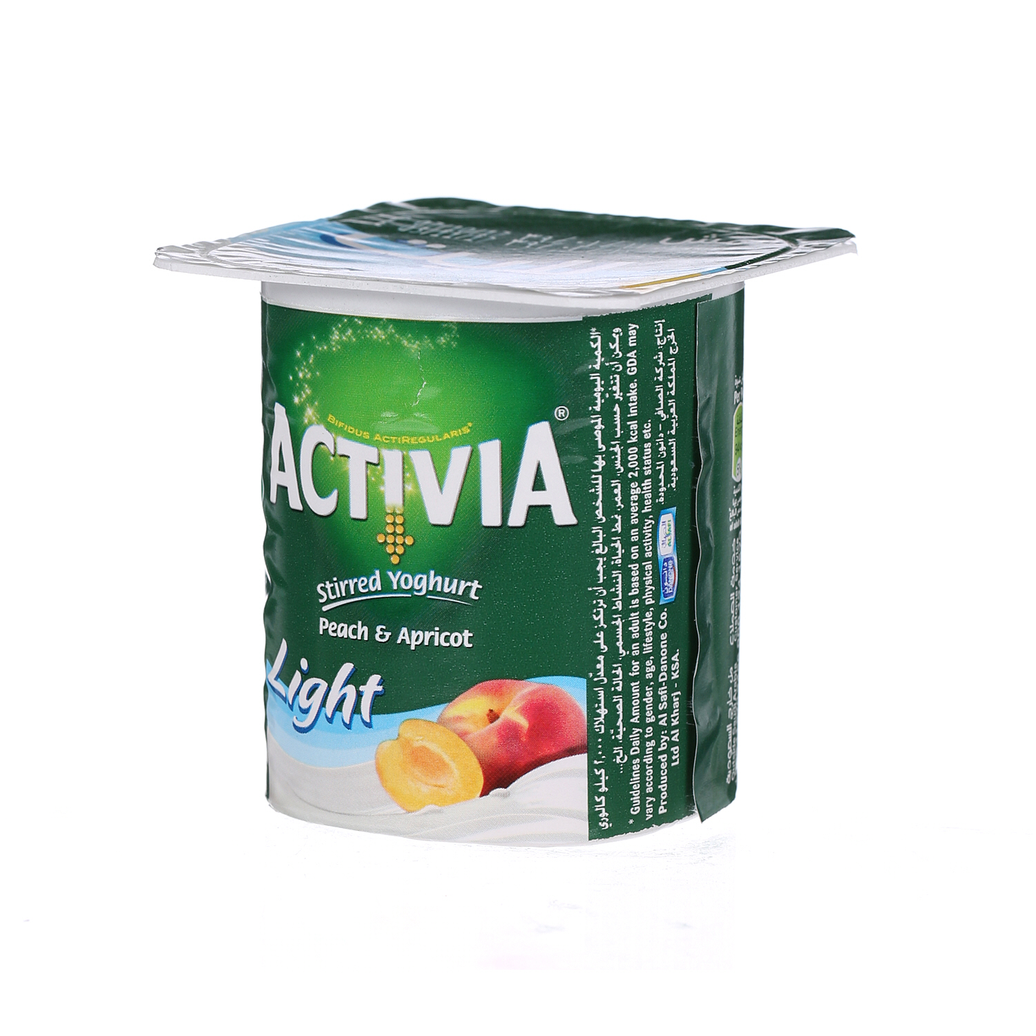 Al Safi Danone Activia Flavoured Yoghurt Peach & Apricot Light 120 g