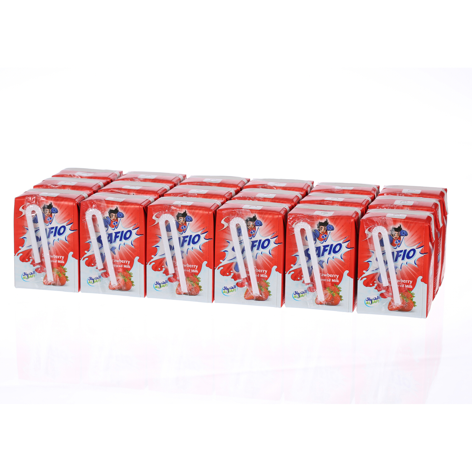 Al Safi Danone Uht Milk Strawberry 125ml × 18'S