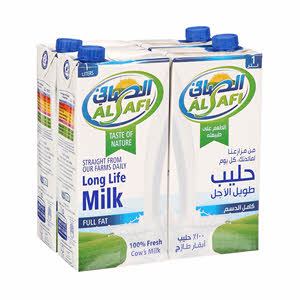Al Safi UHT Plain Milk Full Fat 1 L