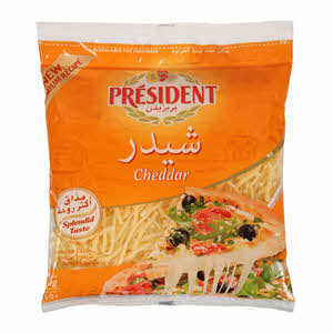 President Shredded Cheddar Cheese 450gm