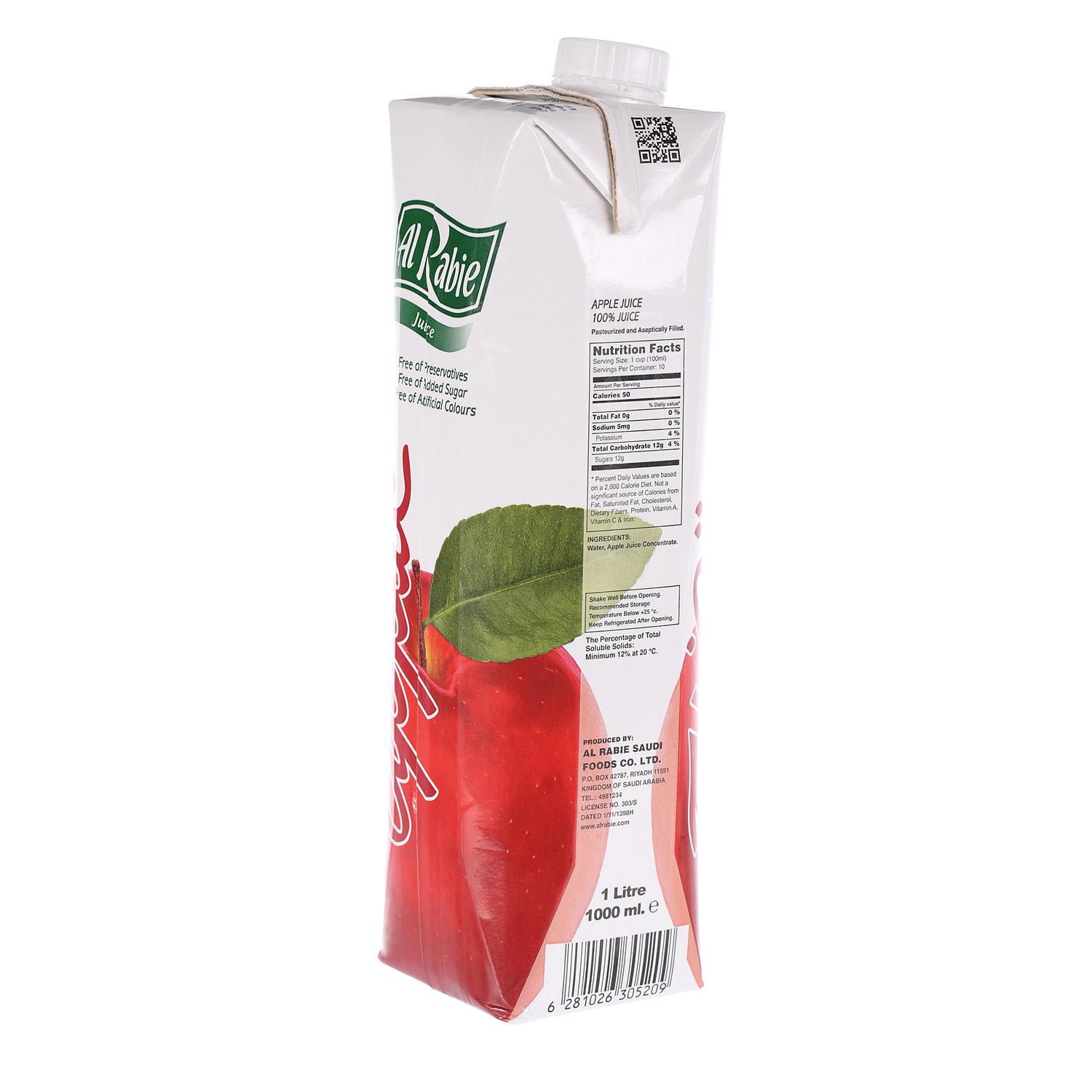 Al Rabie Apple Juice 1 L