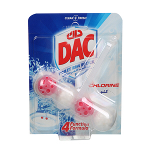 Dac  Powder Active Clorine Toilet  Rim Block 50gm