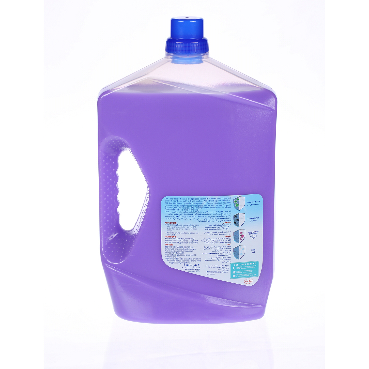 Dac Disinfectant Plus Multi Purpose Lavender 3 L