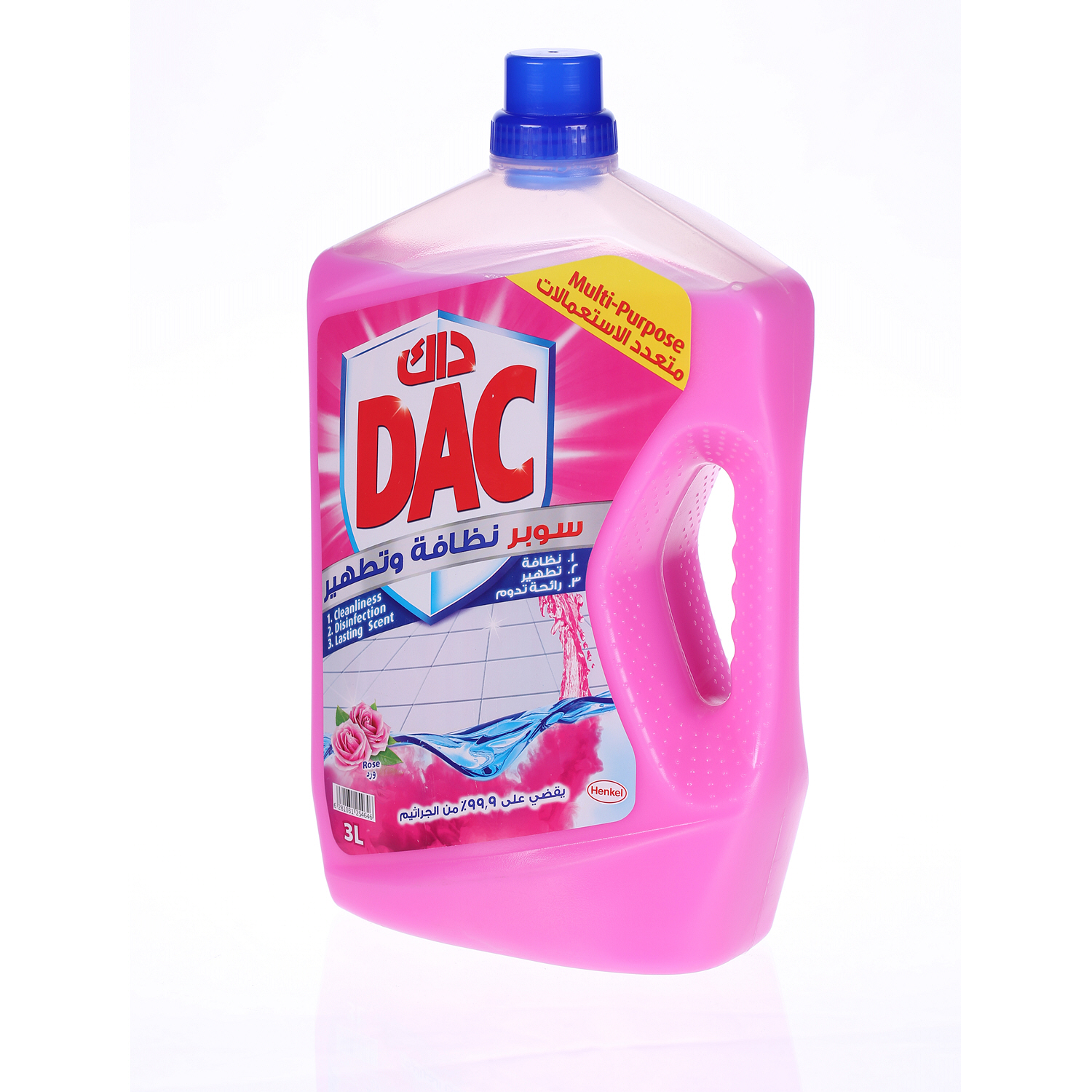 Dac Gold Multi-purpose Disinfectant & Liquid Cleaner Rose 3 L