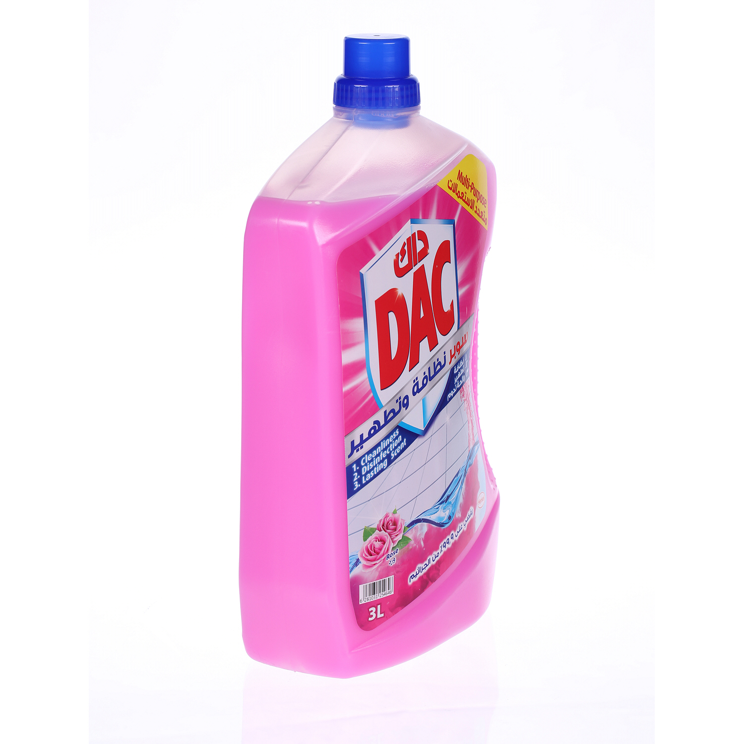 Dac Gold Multi-purpose Disinfectant & Liquid Cleaner Rose 3 L