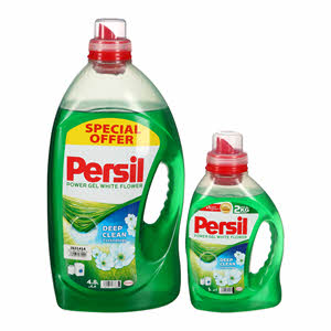 Persil Gel White Flower 4.8Ltr + 1Ltr