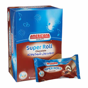 Americana Super Roll Chocolate 60 g × 5 + 1 Free