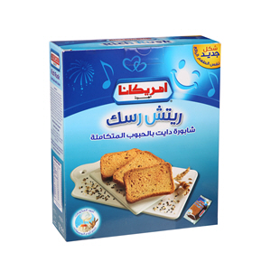 Americana Rich Deit Rusk With Grains 385 g | Sharjah Co-operative Society