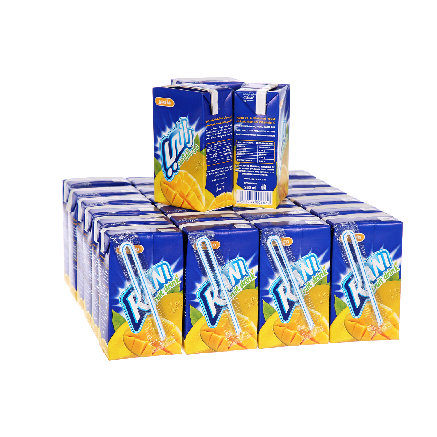 Rani Carton Pack Mango 250ml × 27'S