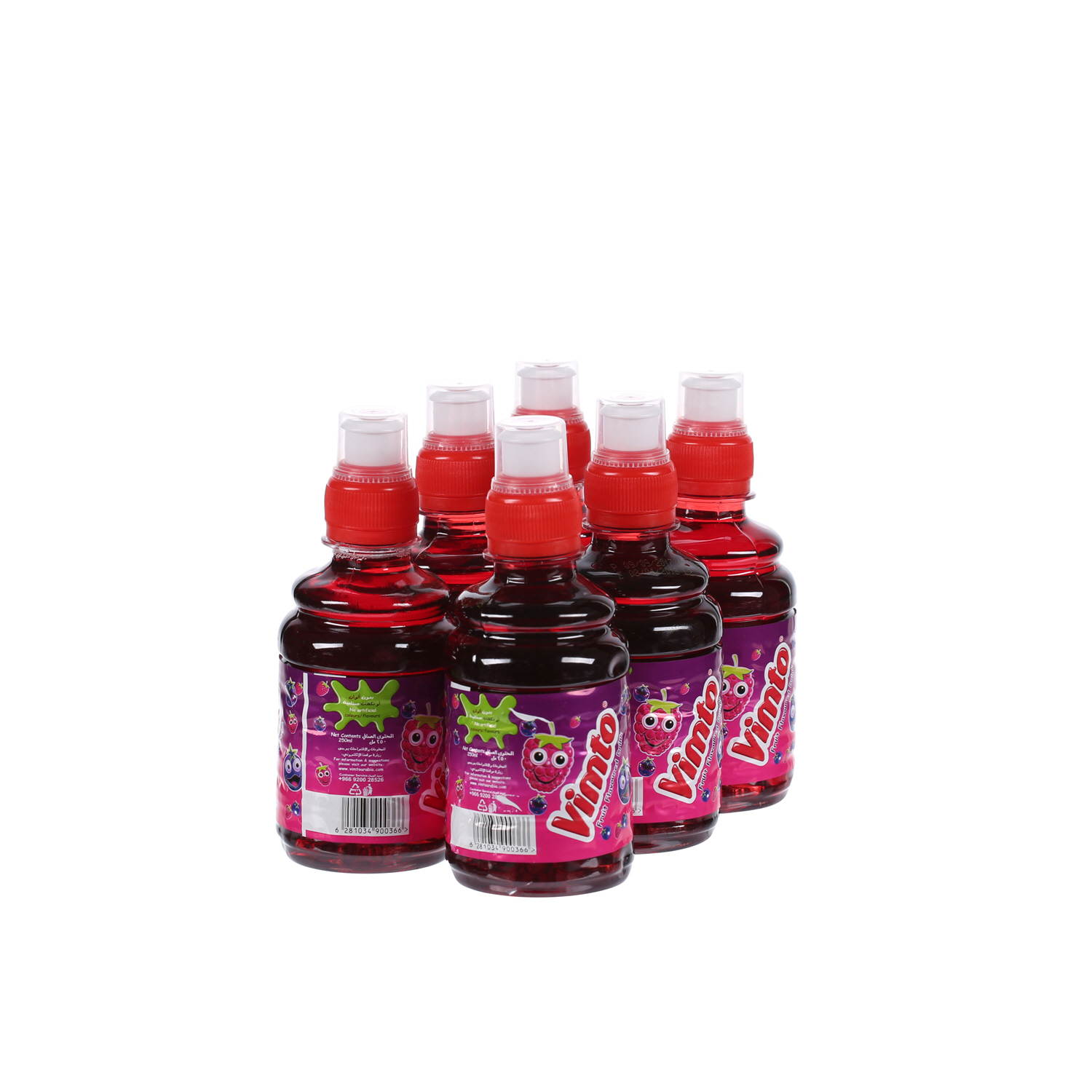 Vimto Sports Cap Bottle 250ml × 6'S