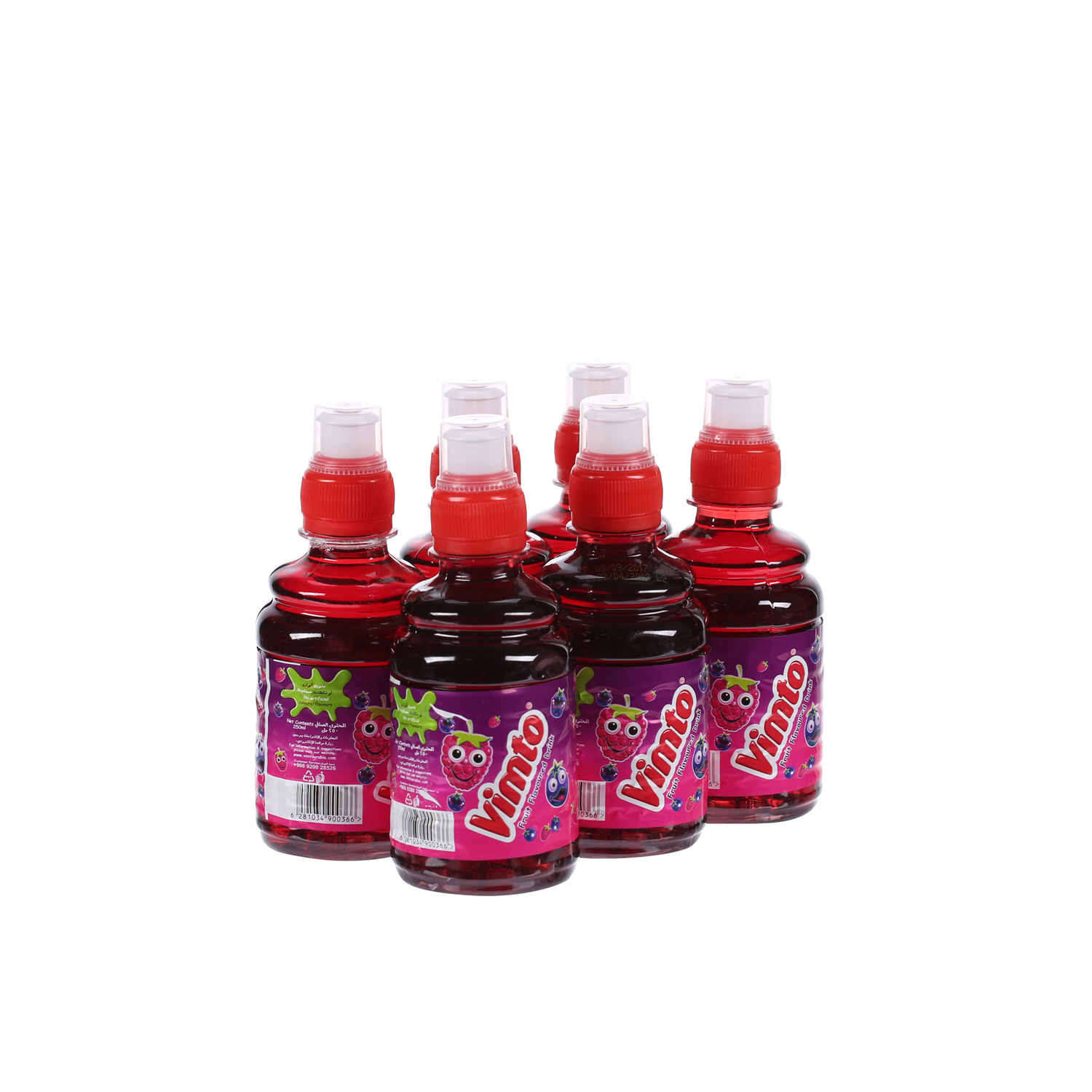 Vimto Sports Cap Bottle 250ml × 6'S