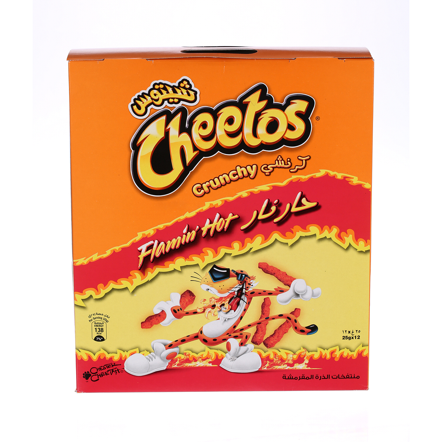 Cheetos Crunchy Flamin Hot 25 g × 12 Bags