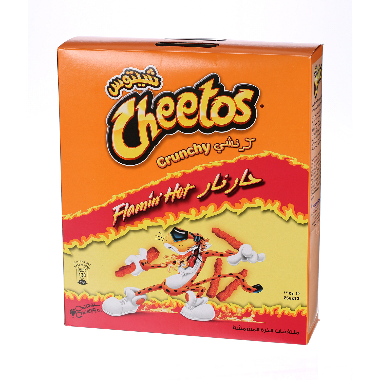 Cheetos Crunchy Flamin Hot 25 g × 12 Bags