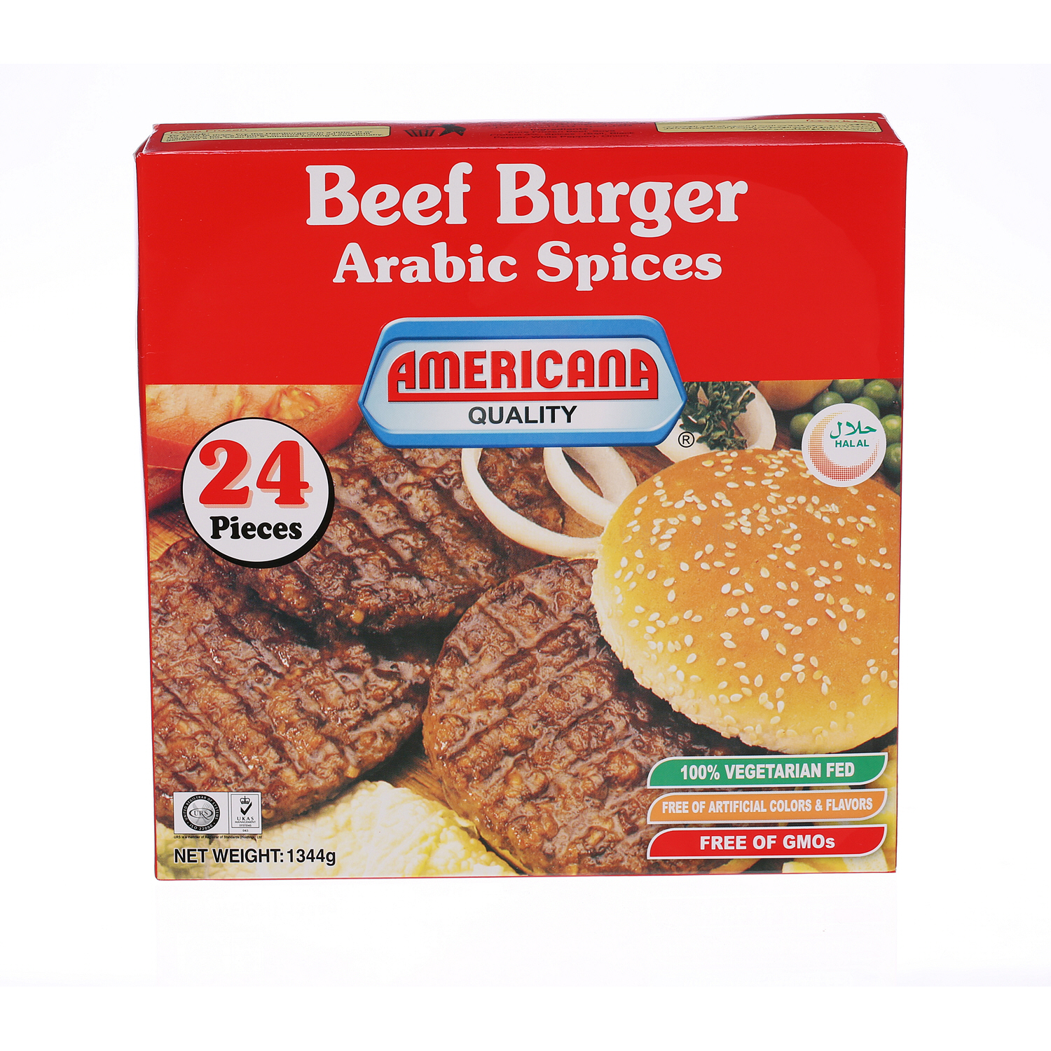 Americana Beef Burger 1344 g × 24 Pack