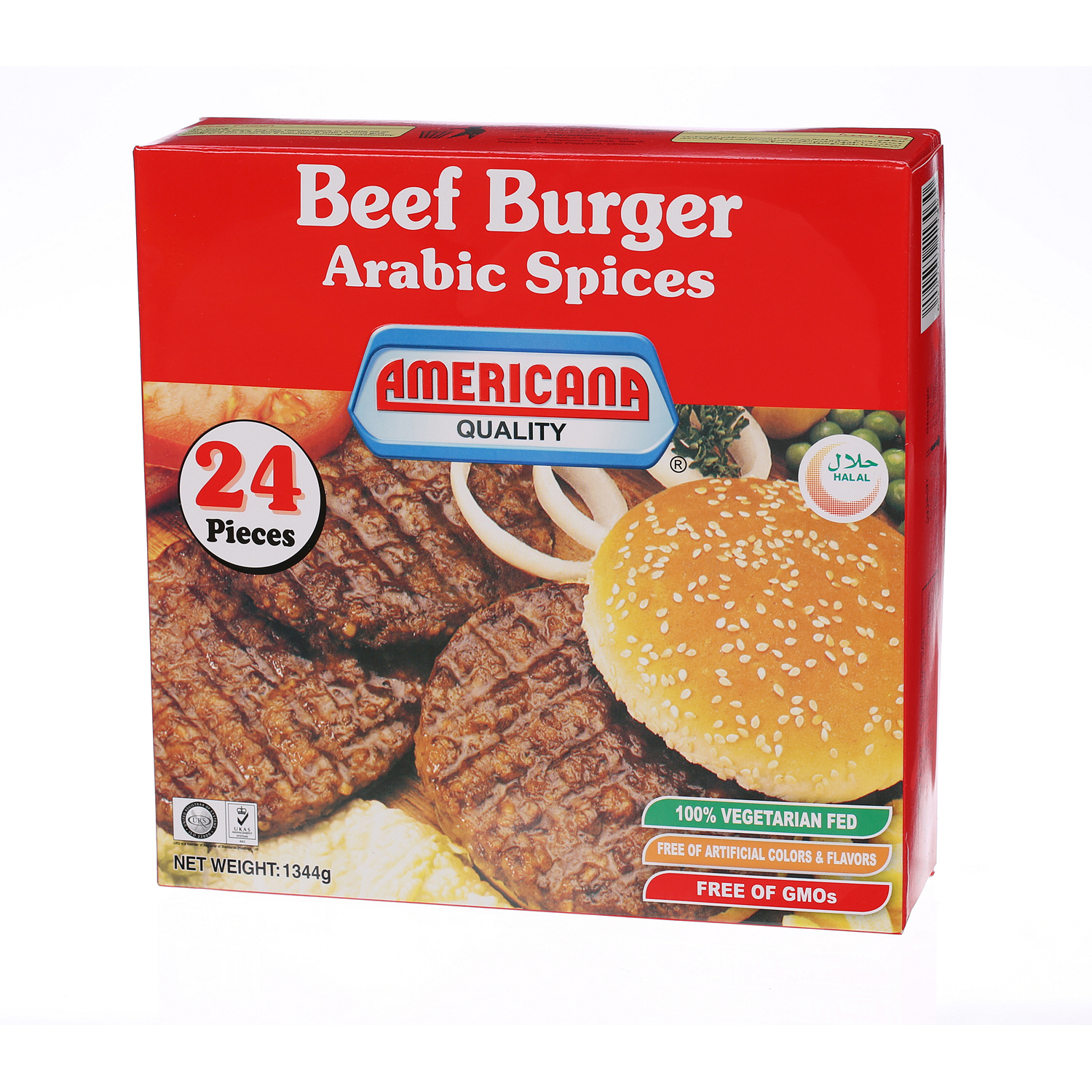 Americana Beef Burger 1344 g × 24 Pack